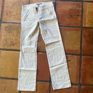 Prana Oatmeal hiking pants straight leg 2/small